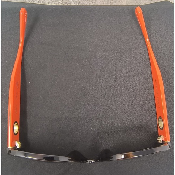 Linda Farrow Luxe Amber Acetate Sunglasses Animal Print Oversized D Frame NEW - Picture 7 of 11